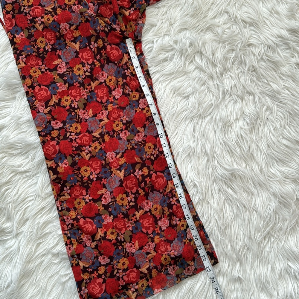 X Revolve House of Harlow 1960 "Joelle Red Floral Jumpsuit" Size S - Picture 15 of 15